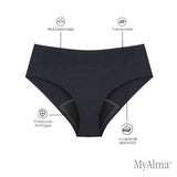 MYALMA Braga Menstrual Sin Costuras Negra Talla M