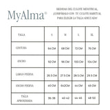 MYALMA Culote menstrual negro Talla XL