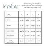 MYALMA Culote menstrual negro Talla S