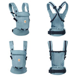 Mochila Portabebé Adapt Soft Touch Cotton - Azul pizarra