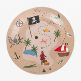 Platos de papel Piratas 8 uds