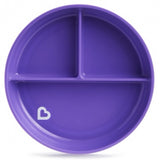 Plato con compartimentos y ventosa Stay Put (1 ud.) - Colores Surtidos