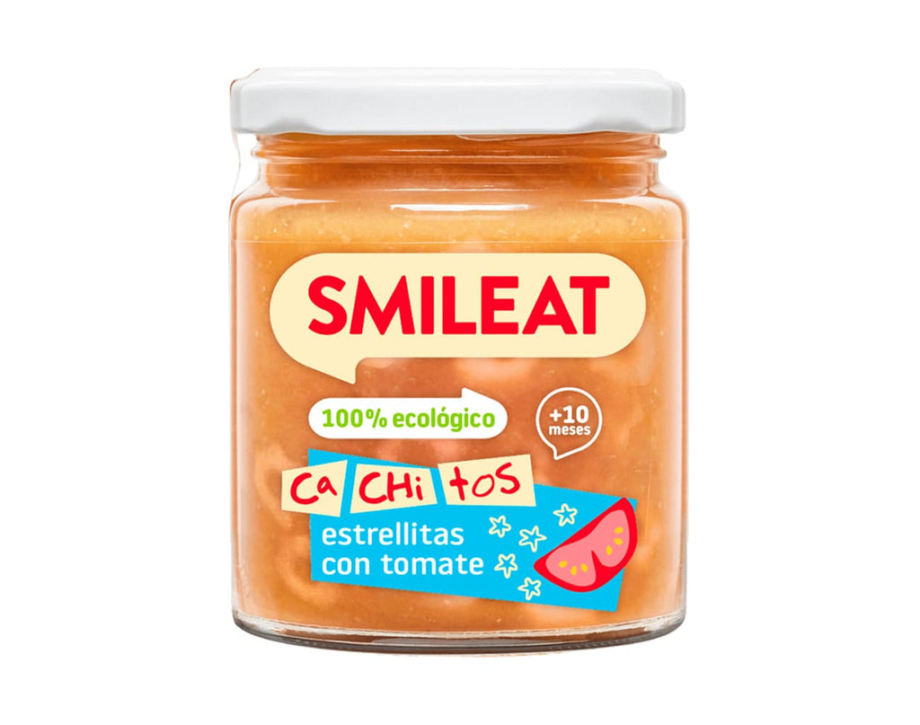 SMILEAT Tarrito CA-CHI-TOS de Estrellitas con Tomate Ecológico 230 g