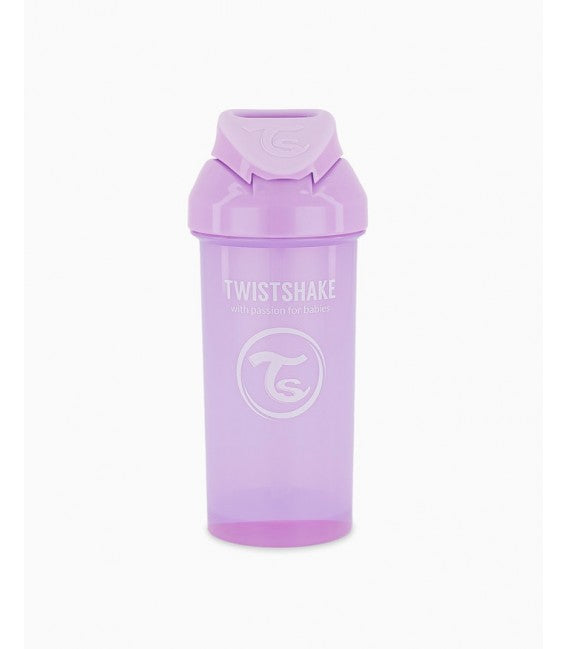 Vaso con Pajita Antigoteo 360 mL Morado