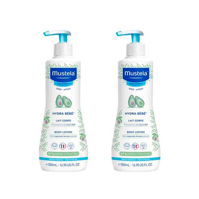 Hydra bebé leche corporal con Aguacate Bio DUPLO 2 X 500 mL