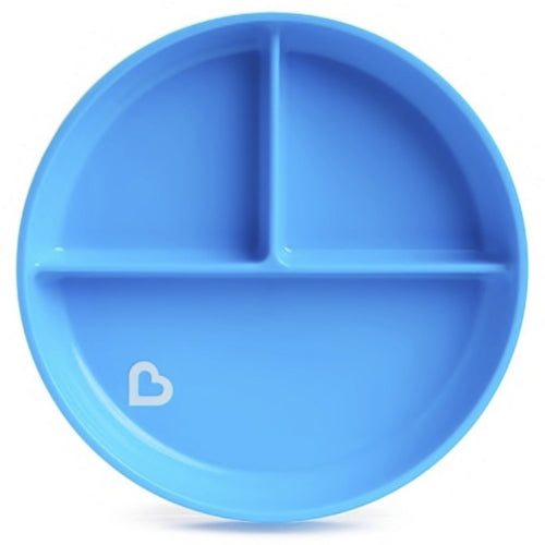 Plato con compartimentos y ventosa Stay Put (1 ud.) - Azul