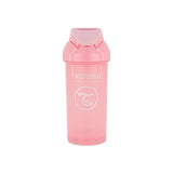 Vaso con Pajita Antigoteo 360 mL Rosa